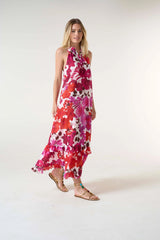 MOLLY COTTON DRESS in Flamenco Pink from Oneseason