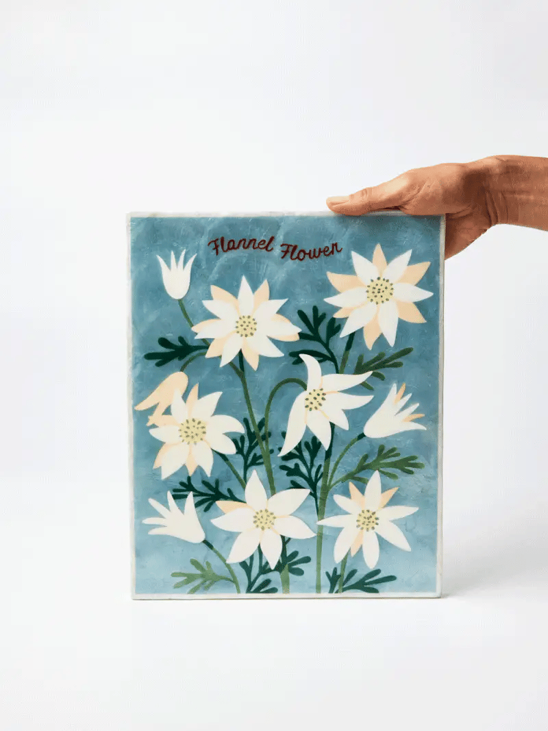MARKET WALL ART in Flannel by Jones & Co