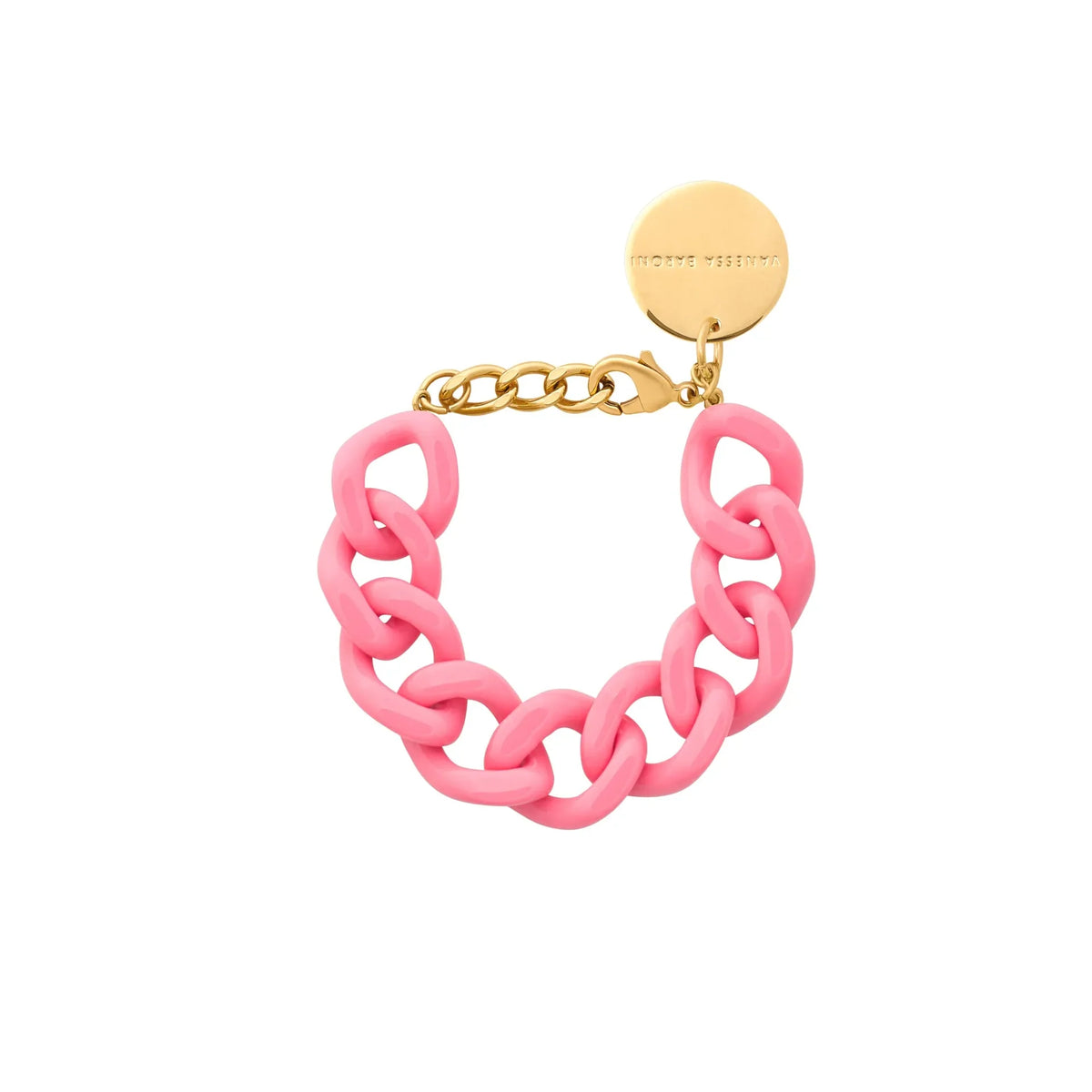 FLAT CHAIN BRACELET in Raspberry by Vanessa Baroni