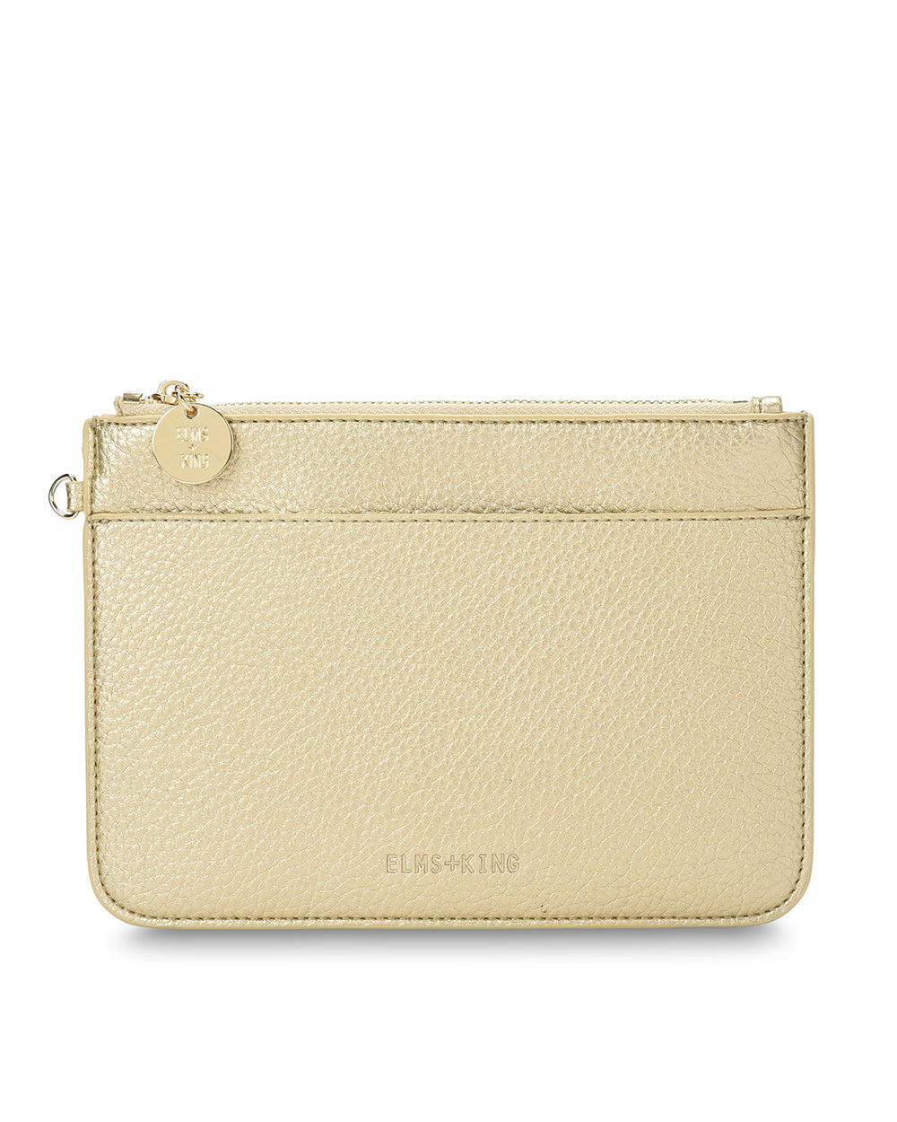 FLAT POUCH in Gold by Elms and King