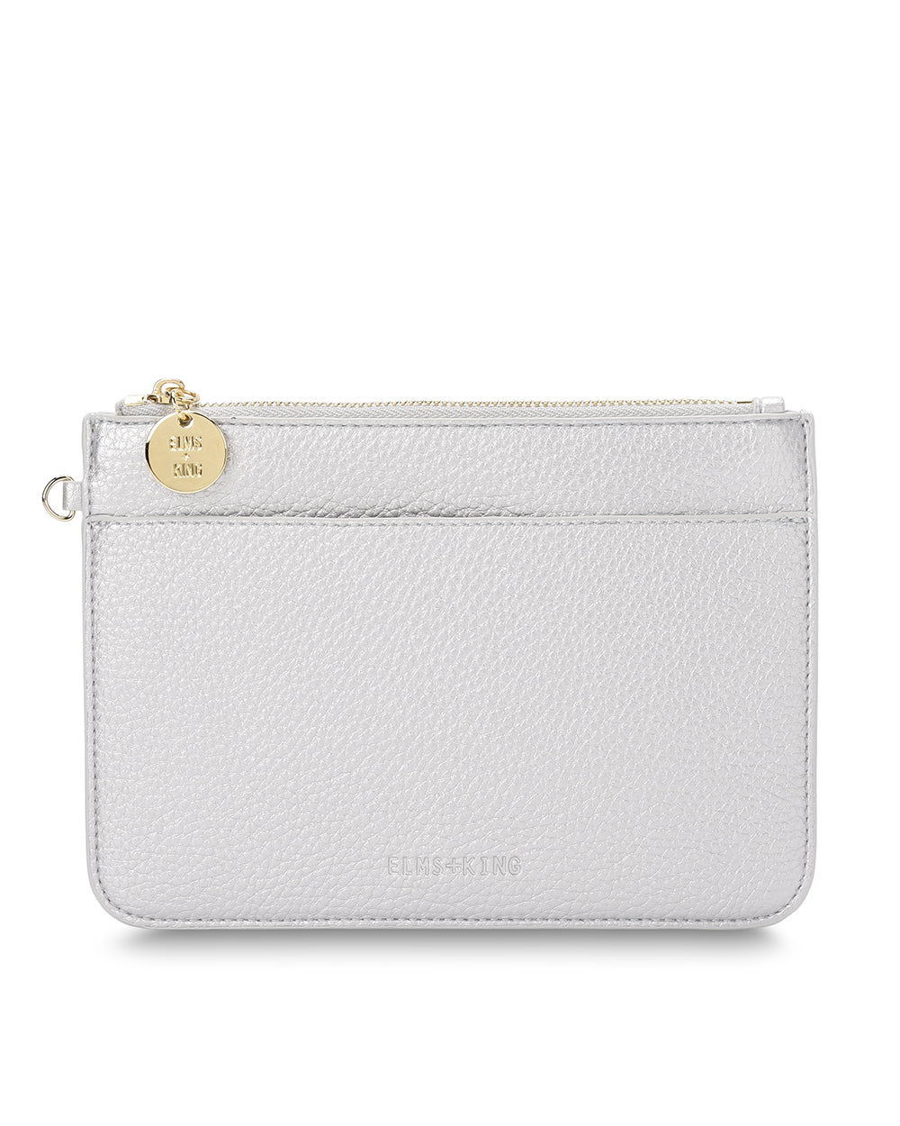 FLAT POUCH in Silver by Elms and King