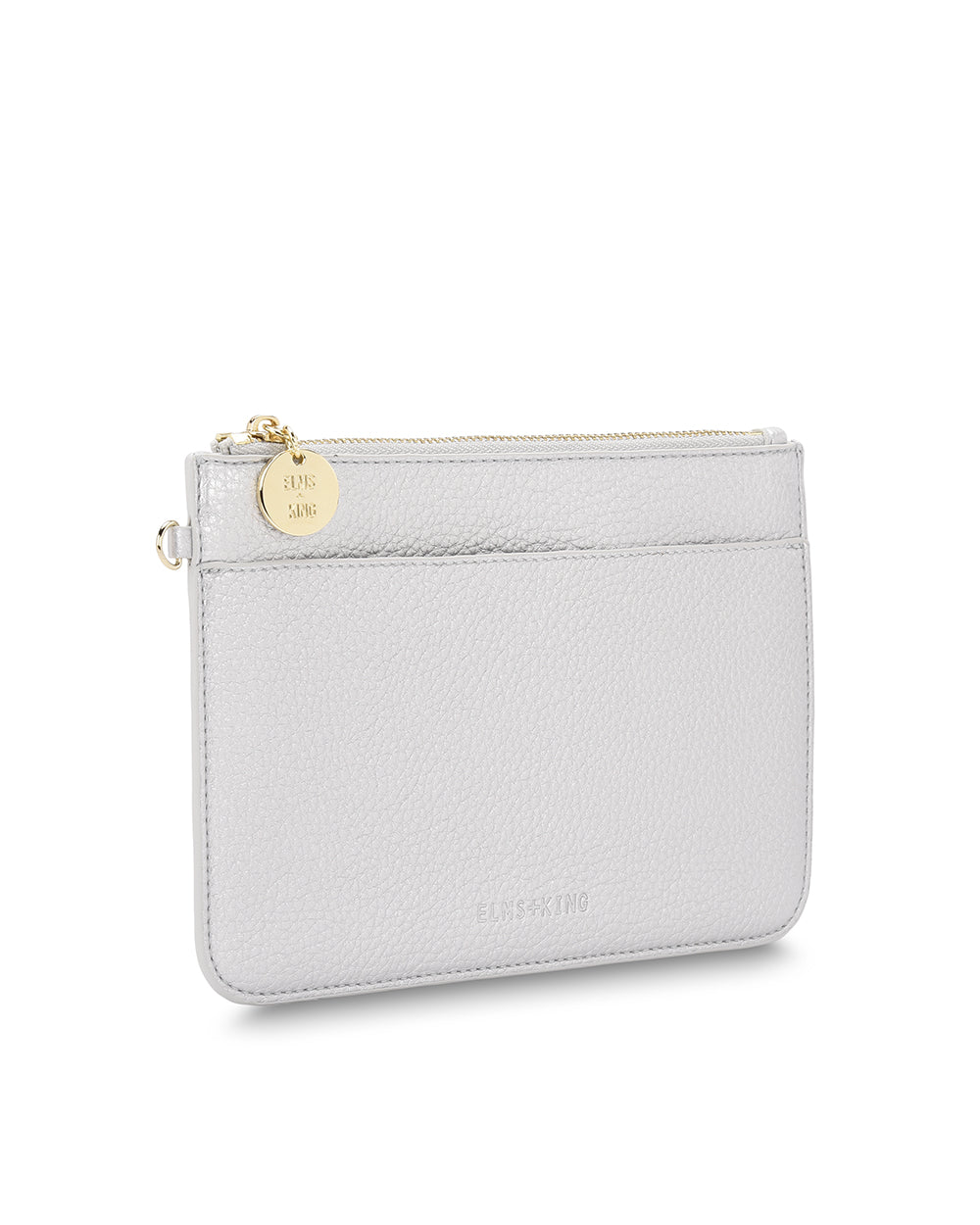 FLAT POUCH in Silver by Elms and King
