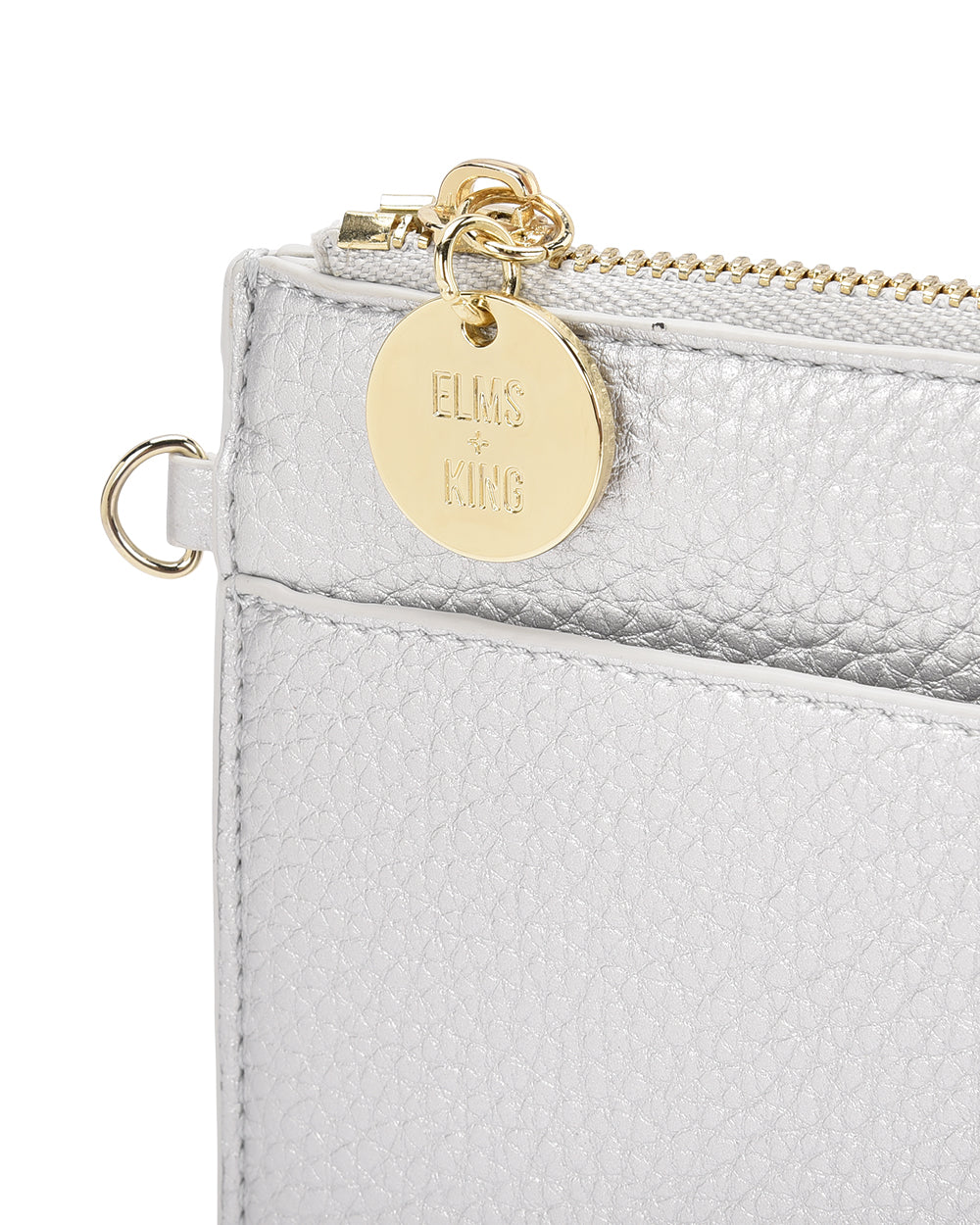 FLAT POUCH in Silver by Elms and King