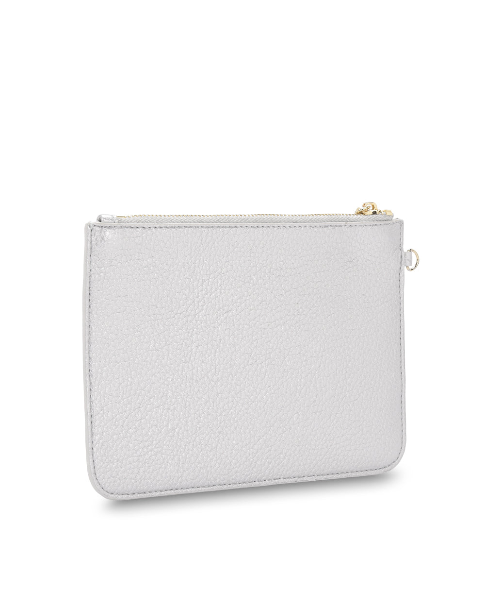 FLAT POUCH in Silver by Elms and King