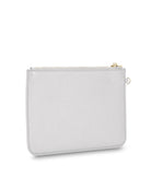 FLAT POUCH in Silver by Elms and King