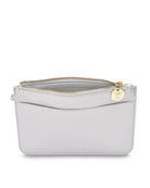 FLAT POUCH in Silver by Elms and King