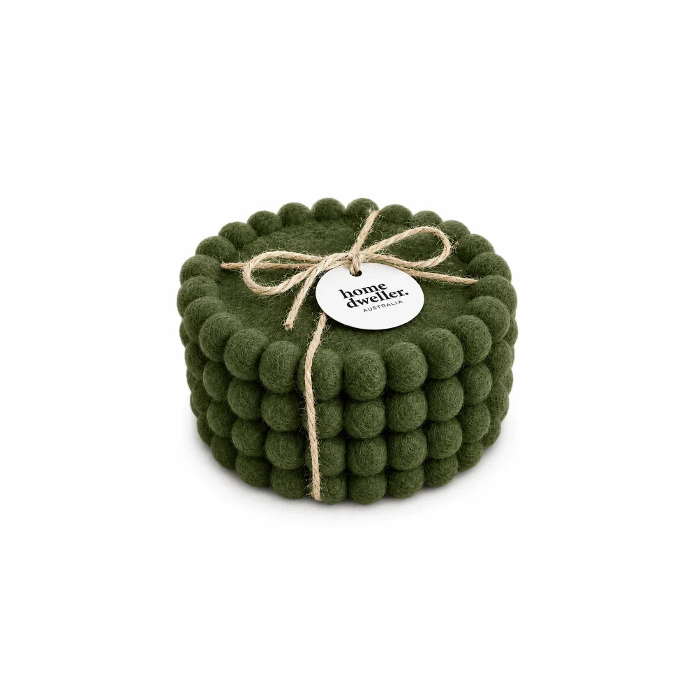 FELT COASTER SET is Forest by Home Dwellers