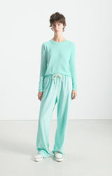 GAMIPY LONG SLEEVE TEE Gami28 in Jade in White by American Vintage