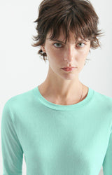 GAMIPY LONG SLEEVE TEE Gami28 in Jade in White by American Vintage