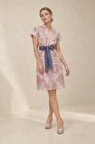 KATE CAP SLEEVE MIDI in Neptune Pink from Lola Australia