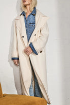 GWYNETH COAT in IVORY from Kireina