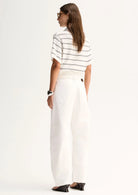 HARLEY KNIT TEE in White by Elka Collective