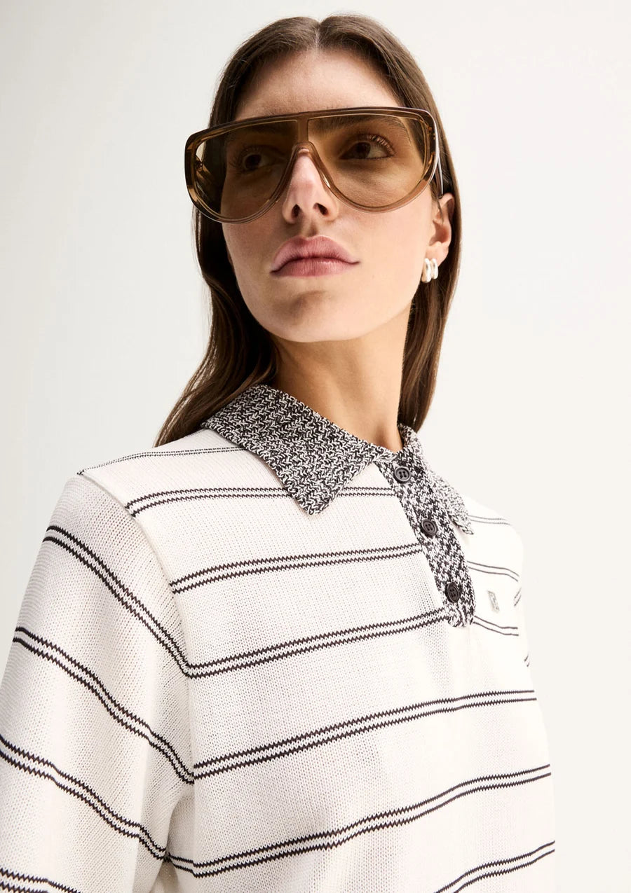 HARLEY KNIT TEE in White by Elka Collective