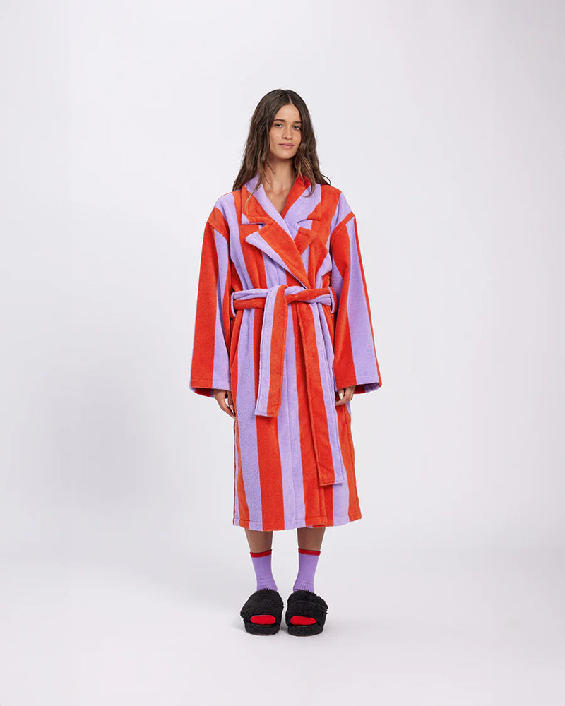 HOMMEY ROBE | Grapefruit Stripes