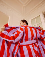 HOMMEY ROBE | Grapefruit Stripes