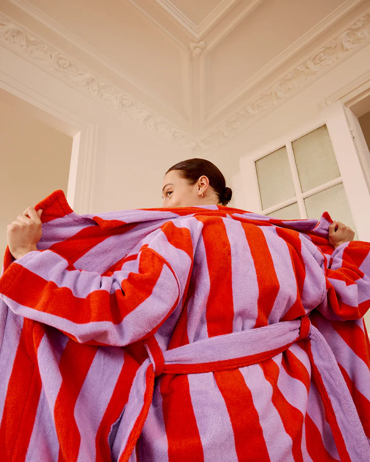 HOMMEY ROBE | Grapefruit Stripes