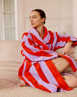 HOMMEY ROBE | Grapefruit Stripes