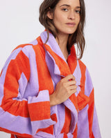 HOMMEY ROBE | Grapefruit Stripes