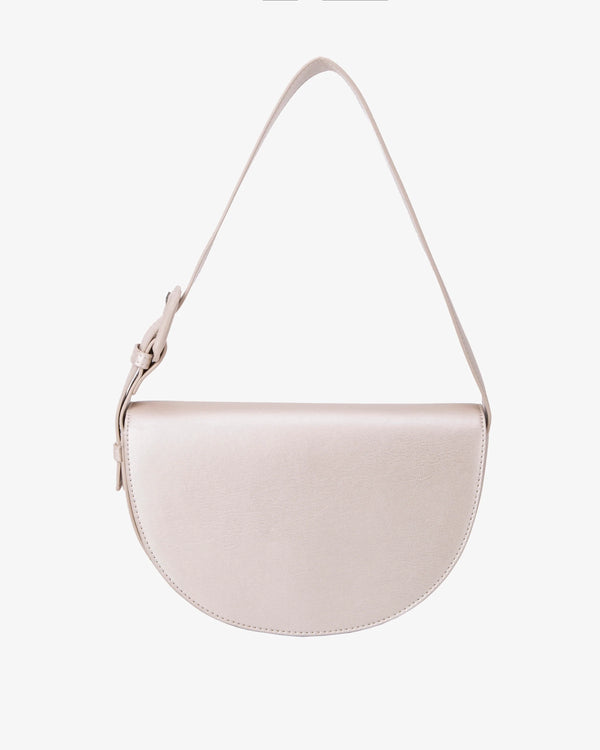 HVISK Nomi Shiny Structure shoulder bag in Pearl Cream