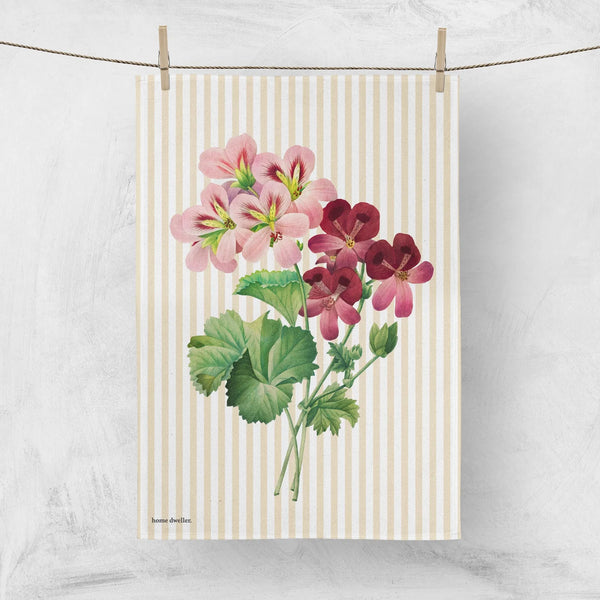TEA TOWEL in Geranium by Home Dwellers
