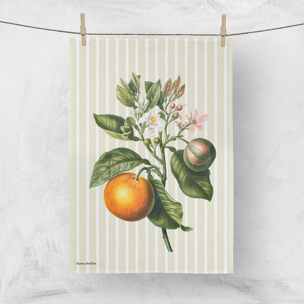 TEA TOWEL in Orange by Home Dwellers