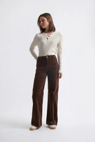 HARPER VELVET JEAN in Chocolate by Kireina