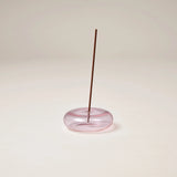 INCENSE HOLDER GLASS VESSEL | Pink