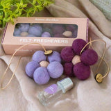 FELT FLOWER FRESHENERS in Amber + Lavender by Home Dwellers