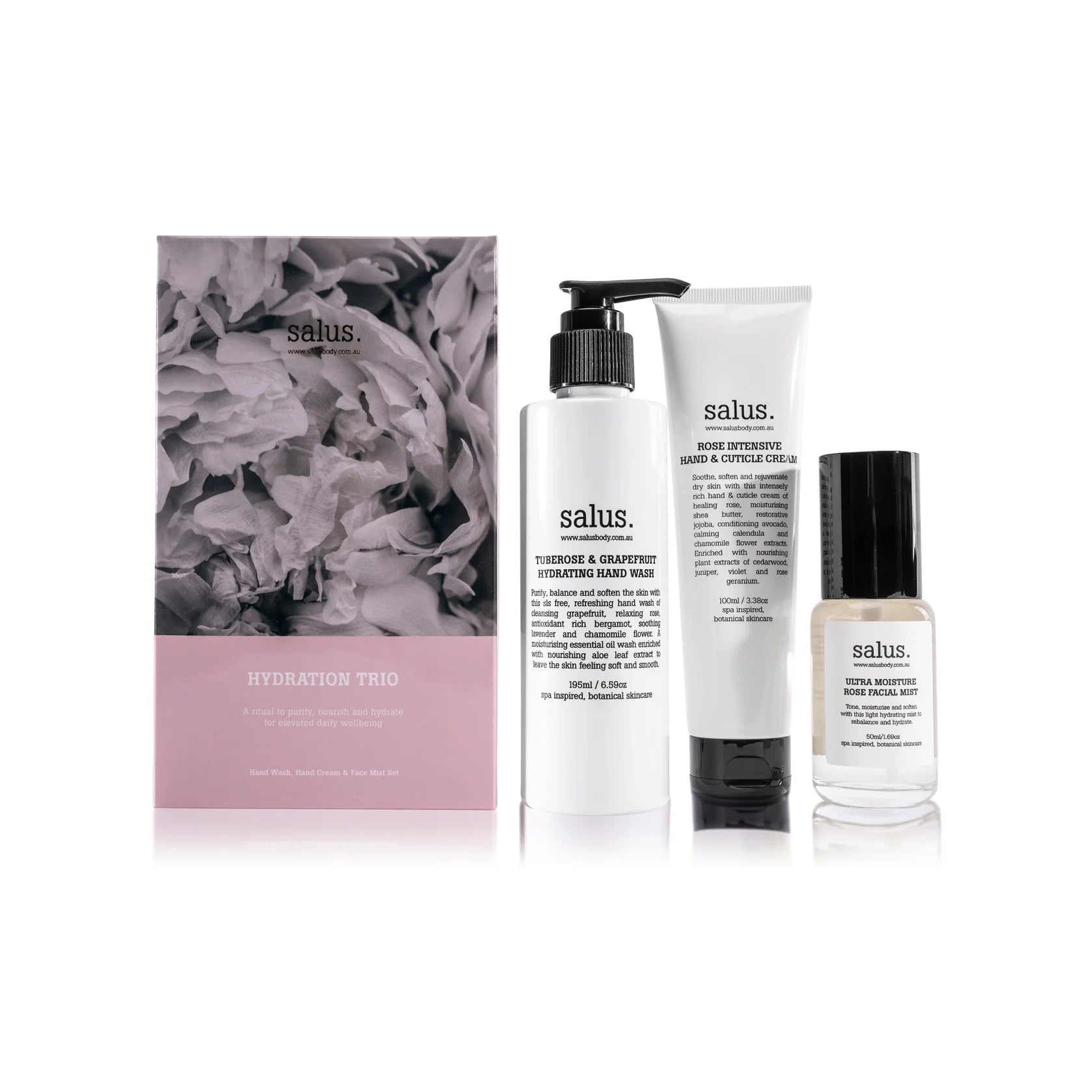 SALUS GIFT SET the Hydration Trio by Salus Body