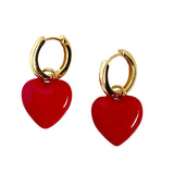 HOT POP EARRING in Red by Gold Sister