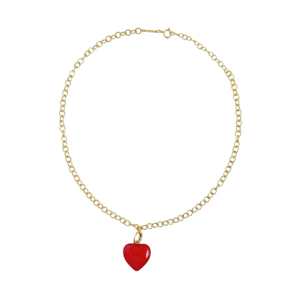 HOT POP NECKLACE in Red by Gold Sister