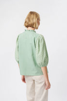 ISABELLA SHIRT in Grape Green by Kireina
