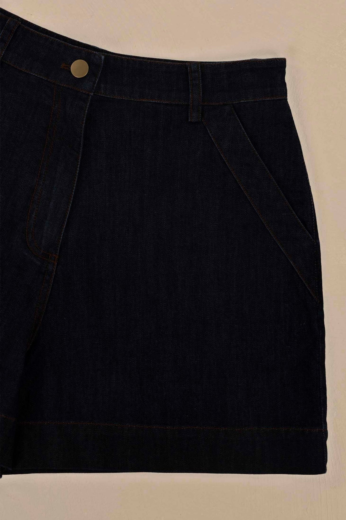 IVY DENIM SHORT in Dark Blue by Humidity Lifestyle