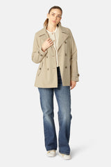 ILSE JACOBSEN TRENCHRAIN02 PEACOAT | White Pepper