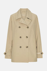 ILSE JACOBSEN TRENCHRAIN02 PEACOAT | White Pepper