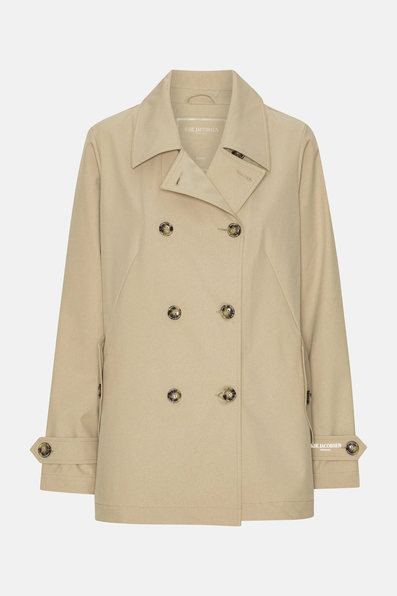 ILSE JACOBSEN TRENCHRAIN02 PEACOAT | White Pepper