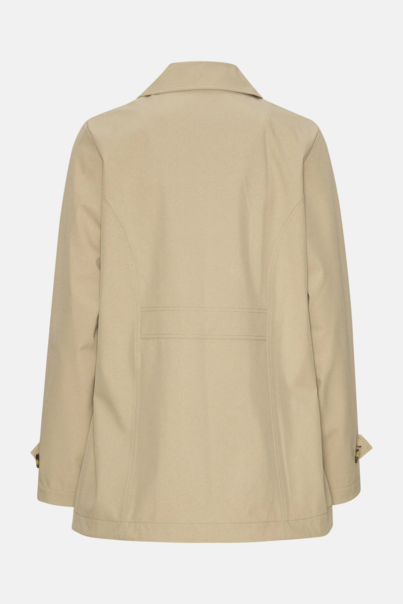 ILSE JACOBSEN TRENCHRAIN02 PEACOAT | White Pepper