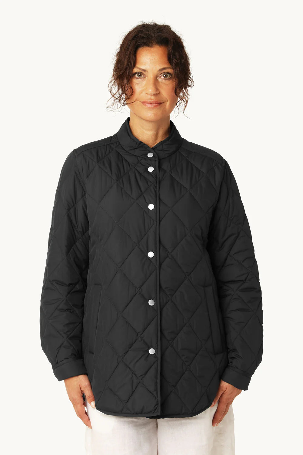 トップス VIVIANO Quilted Shirt Jacket QUILTED SHIRT JACKET | Dark Indigo – Darling & Domain