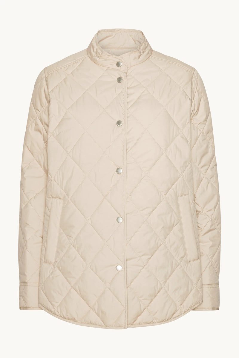 QUILTED SHIRT JACKET | Light Camel – Darling & Domain