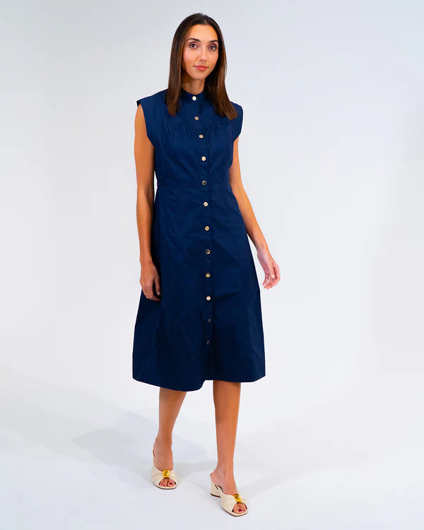 IRIS DRESS in Navy by ARLINGTON MILNE