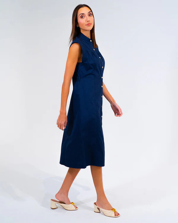 IRIS DRESS in Navy by ARLINGTON MILNE