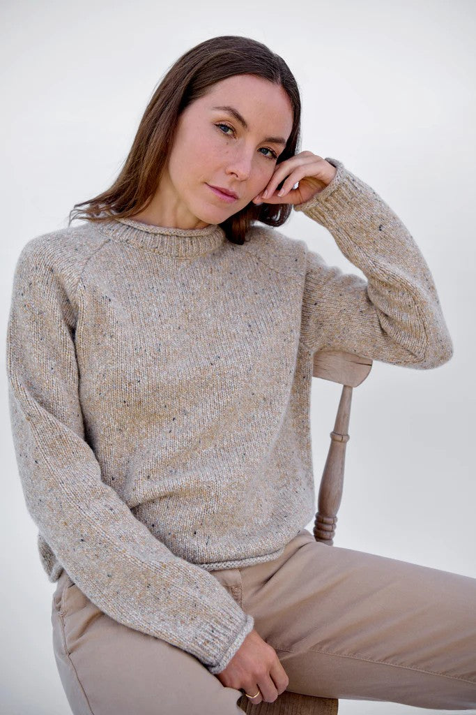 ISLANDER PULLOVER in Pebble by Maxton Clothing