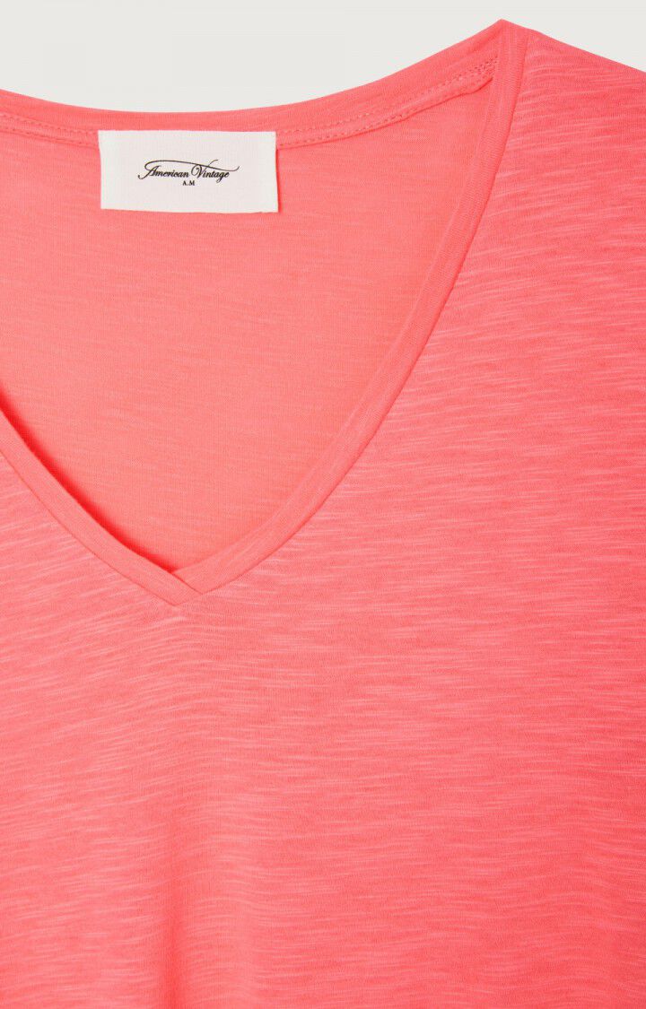 JACKSONVILLE JAC51V V NECK SHORT SLEEVE TEE | Vintage Pink