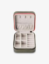 JEWELLERY CASE in Khaki by Elms + King