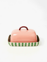 BLOOMIE PINK BUTTER DISH