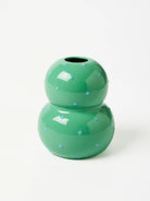 FONDA GREEN BLUE DOTTY VASE - Darling & Domain