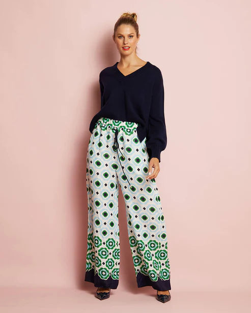 JOSIE V NECK KNIT in Navy by ARLINGTON MILNE