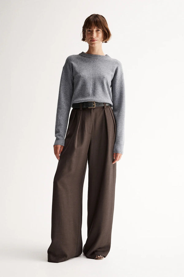 Elka Collective RHYDER KNIT in Charcoal Marle