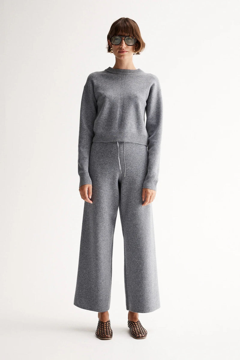 Elka Collective RHYDER KNIT in Charcoal Marle