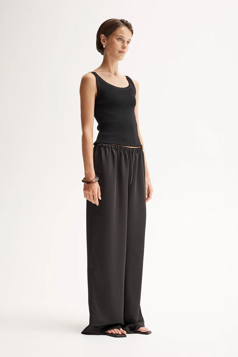 CORALIE KNIT TOP | Black